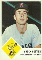 1963 Fleer #28 Chuck Cottier Baseball Card
