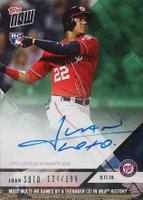 2018 Topps Now  #717A Juan Soto Autograph Baseball Card