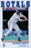 1993 Royals Police # George Brett Baseball Card