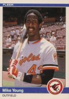 1984 Fleer Update #U-131 Mike Young Baseball Card