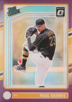 2024 Panini Donruss #131 Paul Skenes Optic-Purple Baseball Card