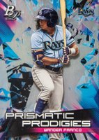 2019 Bowman Platinum Prismatic Prodigies #24 Wander Franco Baseball Card