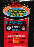 1992 Stadium Club #CP Cello Pack Baseball Card