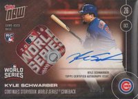 2016 Topps Now  #631-F Kyle Schwarber WS Relic/Autograph Baseball Card