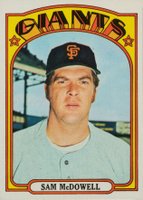 1972 Topps #720 Sam McDowell Baseball Card