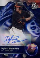2023 Bowman Platinum Top Prospects #TOP82 Dylan Beavers Autograph Baseball Card