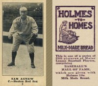 1916 Holmes for Homes Bread #2 Sam Agnew Baseball Card