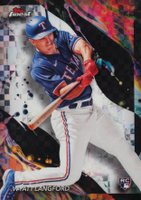 2024 Topps Finest #141 Wyatt Langford Checkerboard Refractor Baseball Card