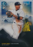 2018 Bowman Chrome Peaks of Potential #GT Gleyber Torres Baseball Card