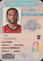 2023 Panini Contenders Permit to Dominate #12 Cam Whitmore Basketball Card