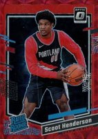 2023 Panini Donruss Optic #239 Scoot Henderson Red International Basketball Card