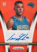 2014 Panini Prizm Rookie Autographs #7 Aaron Gordon Red Prizm Basketball Card
