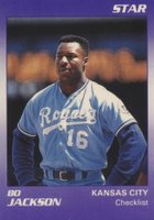 1990 Star Bo Jackson #1 Bo Jackson Checklist Baseball Card