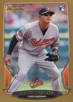 2013 Bowman #215 Manny Machado Gold Baseball Card
