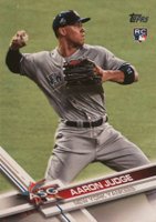 2017 Topps Update #US166 Aaron Judge Throwing Baseball Card