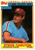 1984 Topps Cereal Series #16 Steve Carlton Baseball Card