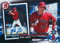 2017 Topps Bowman Then & Now #1 Mike Trout Baseball Card
