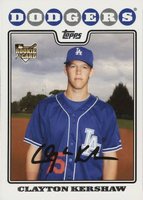 2008 Topps Update & Highlights #UH240 Clayton Kershaw Baseball Card