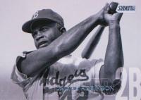 2018 Stadium Club #200 Jackie Robinson Holding Bat Baseball Card