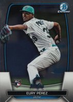 2023 Bowman Chrome #90 Eury Perez Baseball Card