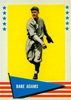 1961 Fleer #90 Babe Adams Baseball Card