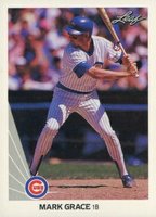 1990 Leaf #137 Mark Grace Baseball Card
