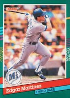 1991 Donruss #606 Edgar Martinez Baseball Card