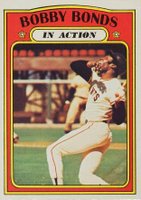 1972 Topps #712 Bobby Bonds In Action Baseball Card