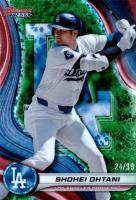 2024 Bowman's Best #33 Shohei Ohtani Green Mini Diamond Baseball Card