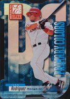 2001 Donruss Elite Primary Colors #PC-9 Ivan Rodriguez Blue Die-Cut Baseball Card