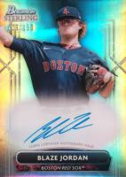 2022 Bowman Sterling Prospect Autographs #PABJ Blaze Jordan Refractor Baseball Card
