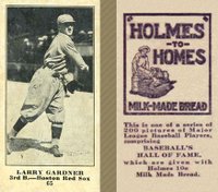 1916 Holmes for Homes Bread #65 Larry Gardner Baseball Card
