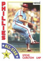 1984 Topps Nestle Hand Cut #395 Steve Carlton Baseball Card