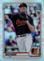 2020 Bowman Draft #BD111 Jordan Westburg Chrome-Refractor Baseball Card