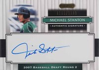 2008 Razor Signature Series  #197 Michael Stanton Autograph Baseball Card