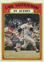 1972 Topps #38 Carl Yastrzemski In Action Baseball Card