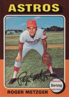 1975 Topps #541 Roger Metzger Baseball Card