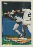 1994 Topps #593 Omar Vizquel Baseball Card