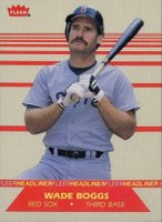 1987 Fleer Headliners #1 Wade Boggs Baseball Card