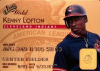1995 Studio #11 Kenny Lofton Gold Baseball Card
