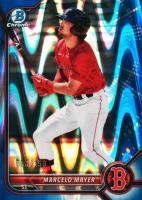 2022 Bowman Chrome Prospects #BCP126 Marcelo Mayer Blue Raywave Refractor Baseball Card