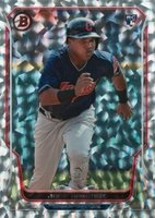 2014 Bowman #176 Jose Ramirez Silver Ice Baseball Card