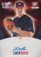 2014 Panini USA Baseball 18U National Team Signatures #LB Luken Baker Baseball Card