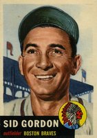 1953 Topps #117 Sid Gordon Baseball Card