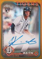 2024 Topps Chrome Rookie Autographs #RACKE Colt Keith Gold Refractor Baseball Card