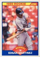 1989 Score #637 Edgar Martinez Baseball Card