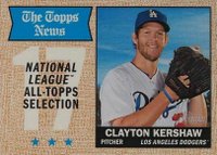 2017 Topps Heritage  #374 Clayton Kershaw Baseball Card