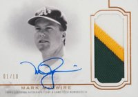 2020 Topps Dynasty Autographed Patch #MMC3 Mark McGwire Baseball Card