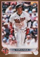 2022 Topps Update #US120 Jose Miranda Gold Baseball Card