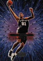 1998 Metal Universe Linchpins #10 Tim Duncan Basketball Card
